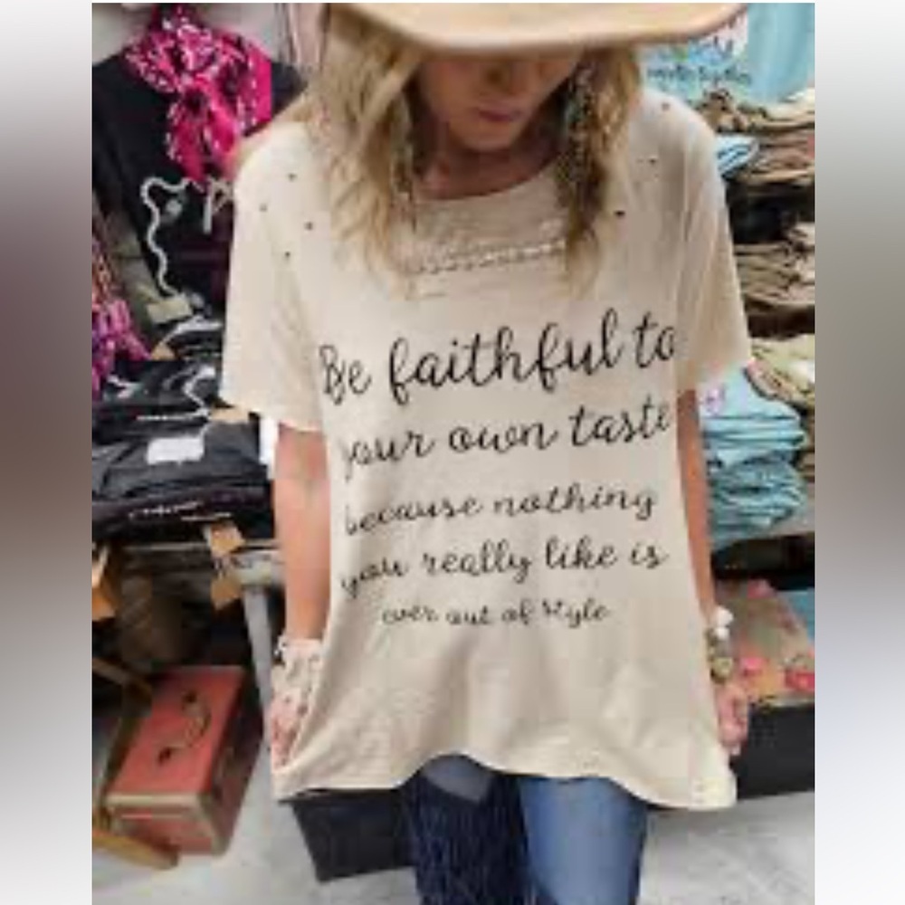 NWT A Rare Bird Faithful to your Style T-shirt Size L/XL - Picture 2 of 8